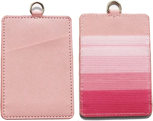 Miniatura 3 de TOOLIN Cartera elástica para tarjetas, cartera delgada vertical para tarjetas de crédito, cartera minimalista con bolsillo frontal para mujeres