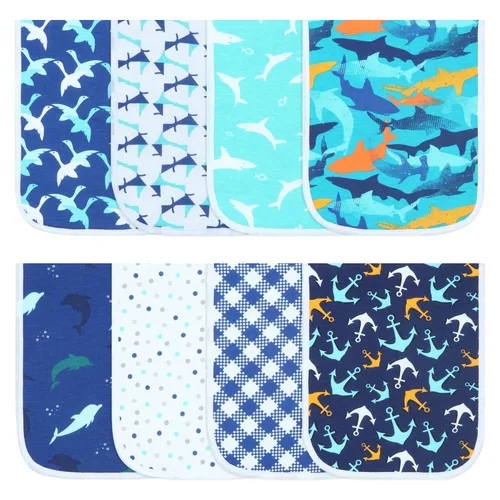 Miniatura 12 de Hakochia Paños para eructos para bebé, niño y niña, de algodón orgánico, grandes, unisex, extra absorbentes, suaves, neutros, trapos para eructos