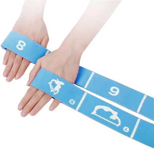 Miniatura 5 de Paquete de 2 Bandas Elásticas de Estiramiento Ajustables para Niños - Bandas Elásticas de 8 Bucles para Ballet, Latín, Yoga, Gimnasia y Estiramiento