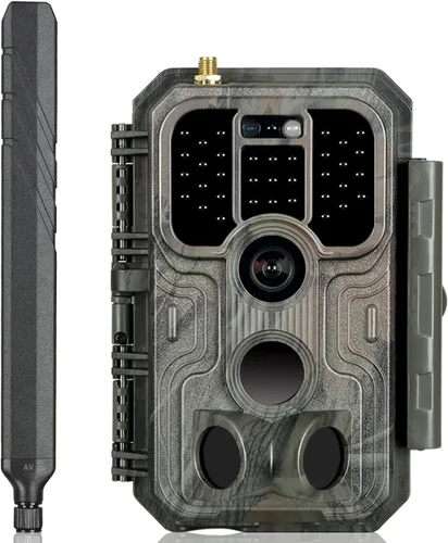 Miniatura 10 de BLAZEVIDEO Cámara WiFi Trail de 64MP 1296P HD con audio, 3 disparadores PIR activados por movimiento 0.1s y detección gran angular de 120°, visión