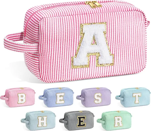 Miniatura 33 de Bolsa de Maquillaje con Inicial YOOLIFE - Regalos de Cumpleaños para Mujeres, Niñas, Mamá, Hija, Amigas, Hermana, Maestra, Regalos de Propuesta