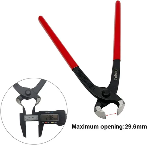 Miniatura 4 de Alicates de abrazadera de oreja, herramienta engarzadora de pinzas, pinzas de manguera de oreja única para auto ATV UTV, extractor de clavos