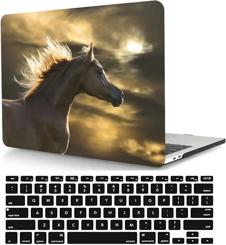 Miniatura 27 de Funda compatible con MacBook Air de 11 pulgadas, cubierta protectora de plástico y cubierta de teclado, grano de madera