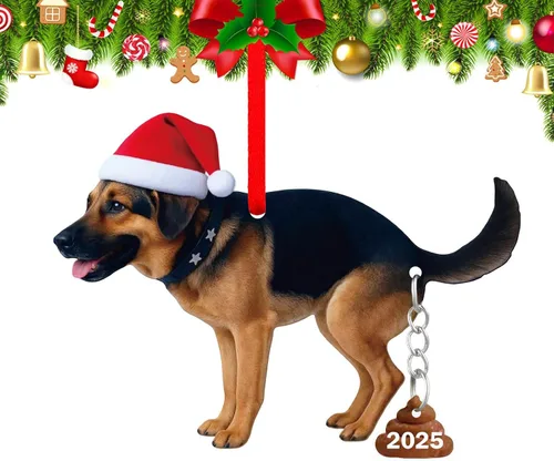 Miniatura 9 de FaCraft Marco de Fotos Navideño para Perro - Adornos Navideños 2025, Mejores Adornos para Perros para Decoraciones de Árbol de Navidad, Adornos
