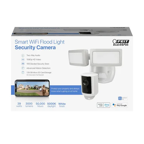 Miniatura 2 de Feit Electric SEC3000/CAM/WIFI Cámara de seguridad LED inteligente para exteriores con sensor de movimiento, audio bidireccional, reflector de 39