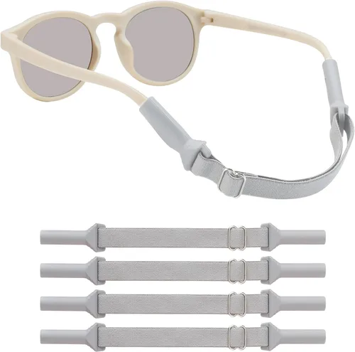 Miniatura 11 de lvvfit Correas ajustables para lentes de bebé (5-8 pulgadas), correas ajustables para lentes de sol deportivas, para niños y niñas, de 0 a 3 años