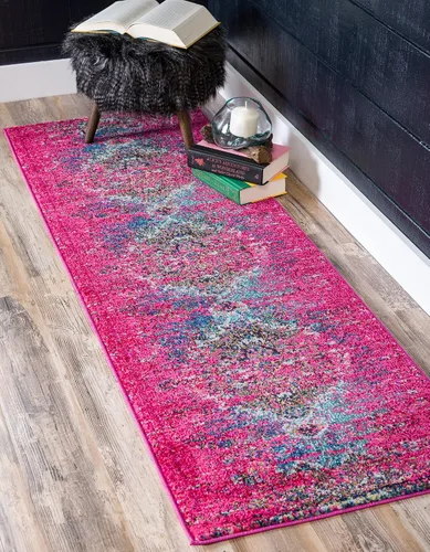 Miniatura 15 de Unique Loom Vita Collection - Alfombra saturada con degradado tradicional sobre teñido, 2 pies 2 pulgadas x 3 pies, turquesa/azul marino