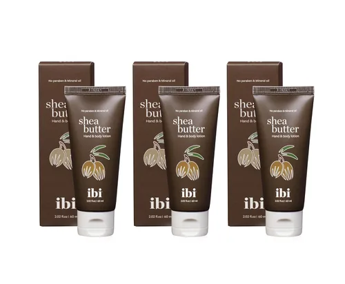 IBI Crema de manos hidratante ultra hidratante para pieles secas y sensibles, tubo de manteca de karité de 2.02 onzas (paquete de 3)