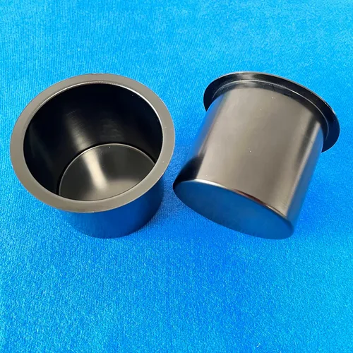Miniatura 6 de SEETOOOGAMES Inserto de taza para mesa de póquer de aluminio jumbo con caída (paquete de 2) (negro)