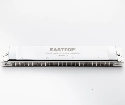 Miniatura 5 de East top Armónica de trémolo avanzada de 24 agujeros en clave de Do, armónica de órgano bucal de trémolo para adultos, profesionales y estudiantes