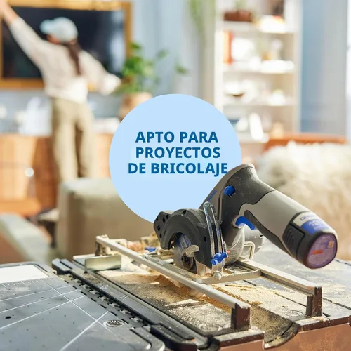 Miniatura 7 de Estación de sierra portátil Dremel Blueprint con sierra circular compacta de 12V sin escobillas y estuche de corte multiuso (CS12V-S1C)