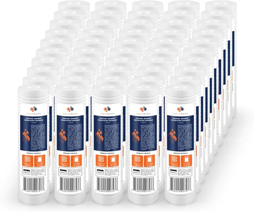 Miniatura 11 de Aquaboon cartucho de filtro de agua de sedimento ranurado, 10 pulgadas x 2.5 pulgadas, para cualquier unidad RO