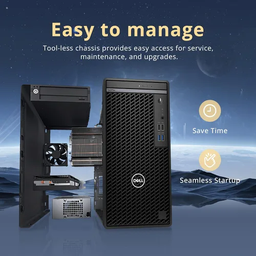 Miniatura 4 de Dell OptiPlex 3000 - Escritorio de negocios en torre de tamaño completo, procesador Intel i5-12500, memoria RAM DDR4 de 4 GB, SSD PCIe de 256 GB