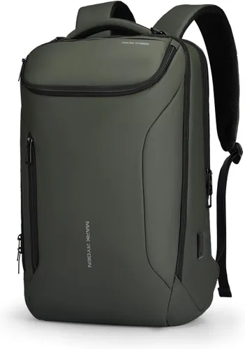 Miniatura 10 de MARK RYDEN Mochila de negocios para hombres, mochila impermeable de alta tecnología con diseño de forma de coche deportivo y puerto de carga USB