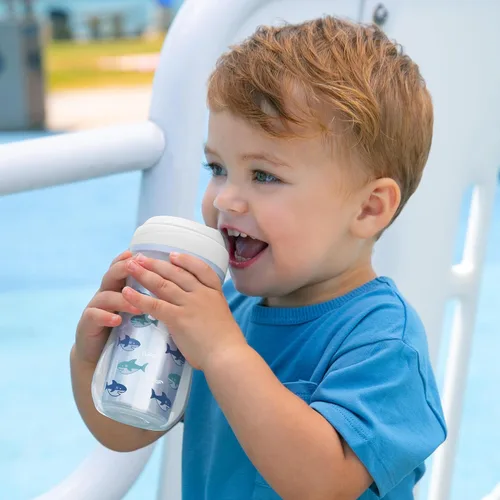 Miniatura 2 de Chicco Vaso aislante para niños de más de 12 meses, 9 onzas, con boquilla de borde antiderrames, resistente a mordeduras, doble pared, sin BPA