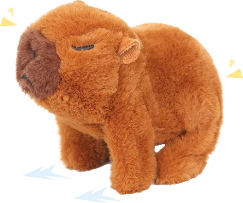 Miniatura 18 de Easfan Walking Black Cow - Juguete electrónico interactivo de peluche para mascotas con sonidos y movimientos en movimiento, juguete educativo