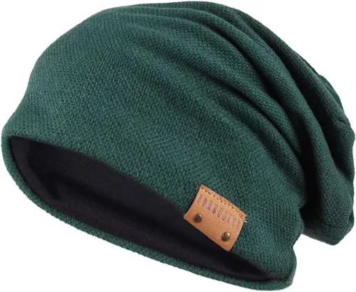 Miniatura 67 de FORBUSITE Gorro de punto largo holgado para hombre para verano e invierno, de gran