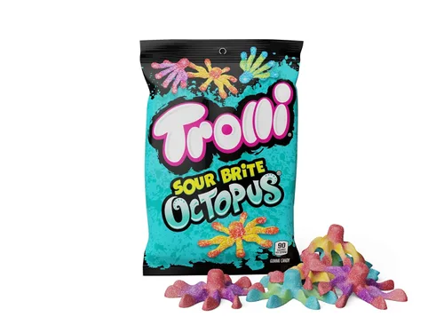 Miniatura 4 de Trolli Brite Octopus Gummy Candy, 4.25 onzas (paquete de 12)