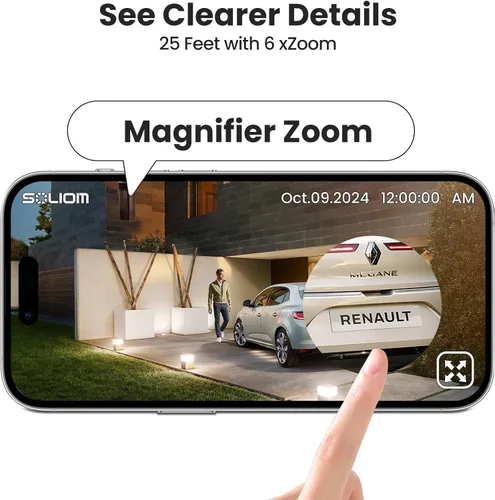 Miniatura 2 de SOLIOM - Verdaderas cámaras de seguridad HD de 5 MP inalámbricas para exteriores, cámara complementaria, alimentada por energía solar, seguimiento