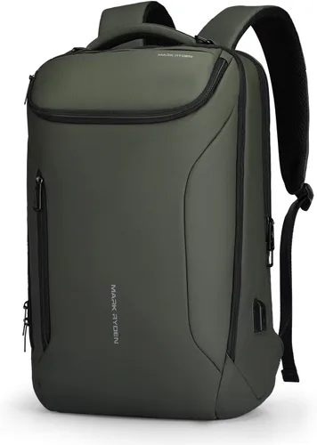Miniatura 9 de Mozee - Mochila de negocios, bolsa impermeable para viajes y vuelos, compatible con laptops de 17.3 pulgadas con enchufe de carga USB