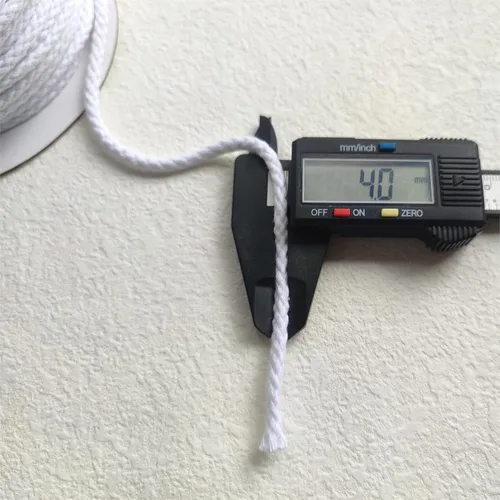 Miniatura 3 de CAQUBO Cuerda de Macramé de Algodón Trenzado de 4 mm, 157 Metros, Color Blanco, Hilo de Macramé para Manualidades, Cuerda de Macramé Suave, Cordón