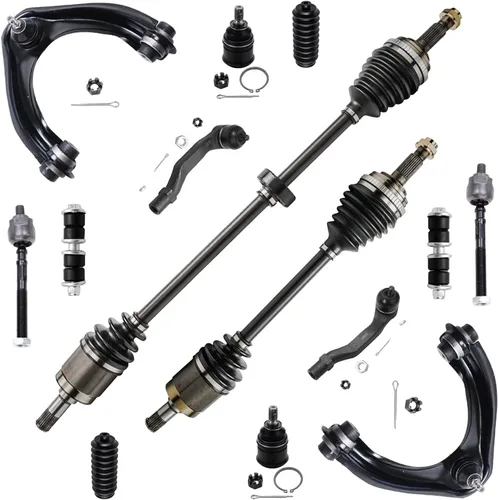 Miniatura 125 de Detroit Axle - Kit de suspensión frontal de 16 piezas para RWD Chrysler 300 Dodge Charger Challenger Magnum 6 brazos de control con rótulas 2