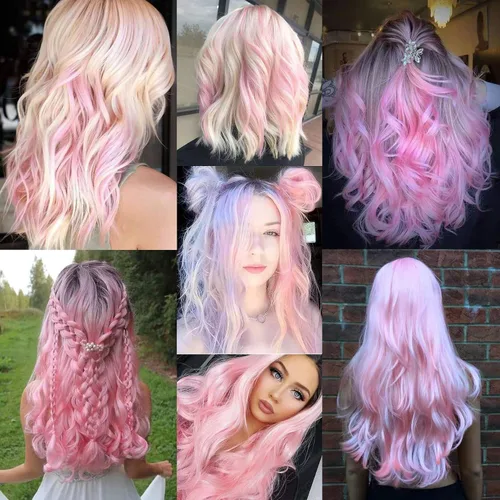 Miniatura 5 de Extensiones de cabello negro con clip, 10 piezas de 22 pulgadas de largo, rectas de colores lisos, accesorios sintéticos, extensiones con clip