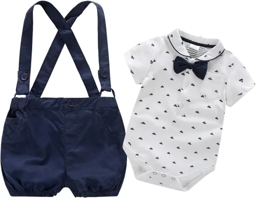 Miniatura 20 de Conjunto de traje de caballero para bebé niño