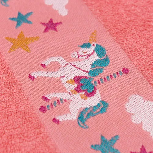 Miniatura 2 de Softerry Toalla de baño de unicornio para niños de 28 x 51 pulgadas, 100% algodón, súper absorbente y de secado rápido