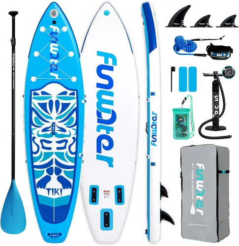 Miniatura 16 de FunWater Inflatable Ultra-Light Stand Up Paddle Board for All Skill Levels with Premium SUP Paddleboard Accessories,Non-Slip Comfort Deck for Youth