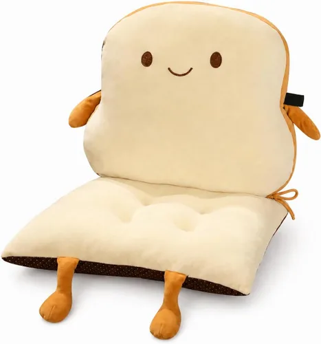 Miniatura 10 de ChezMax juego de almohadón relleno con acolchado, respaldo y asiento, para auto; silla mecedora cuadrada plegable, con estampado de caricaturas