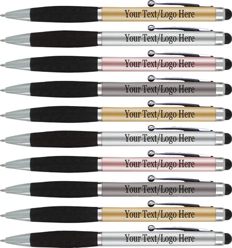 Miniatura 9 de SyPen Bolígrafos personalizados con nombre o logotipo, paquete de 300 bolígrafos personalizados para negocios, combo de bolígrafo y lápiz óptico