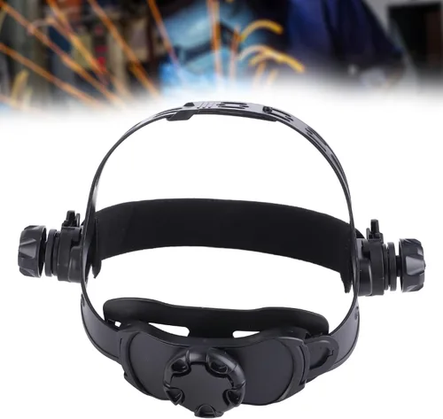 Miniatura 2 de Kit de diadema ajustable de repuesto para casco de soldadura ABS con acolchado que absorbe el sudor (negro)