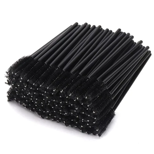 Miniatura 13 de 100 varitas de rímel desechables de doble extremo, cepillo de labios, aplicador de lápiz labial, carretes de cejas para extensiones de pestañas