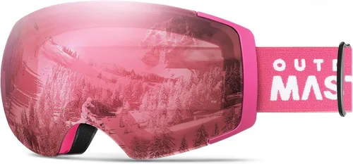 Miniatura 17 de OutdoorMaster Gafas de esquí PRO – sin marco, lente intercambiable, 100% protección UV400, gafas de nieve para hombres y mujeres