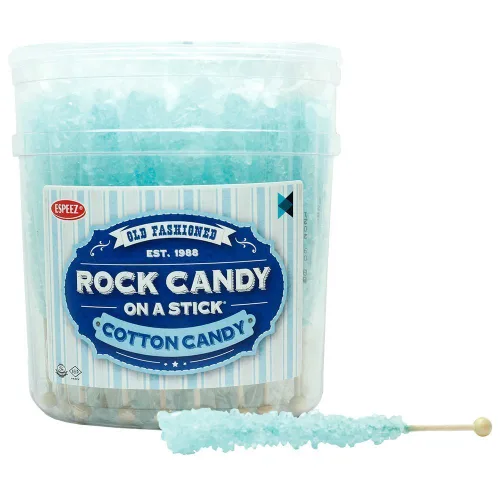 Miniatura 48 de Palitos de caramelo de roca extragrandes: 12 paletas de cereza rosa – envueltas individualmente – Palitos de caramelo de roca de cristal