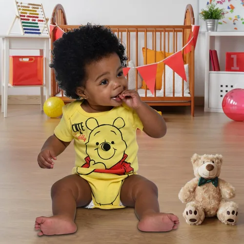 Miniatura 2 de Disney Mickey Mouse Lion King Winnie the Pooh Pixar Toy Story Buscando a Nemo Baby Paquete de 5 mamelucos para recién nacido a bebé