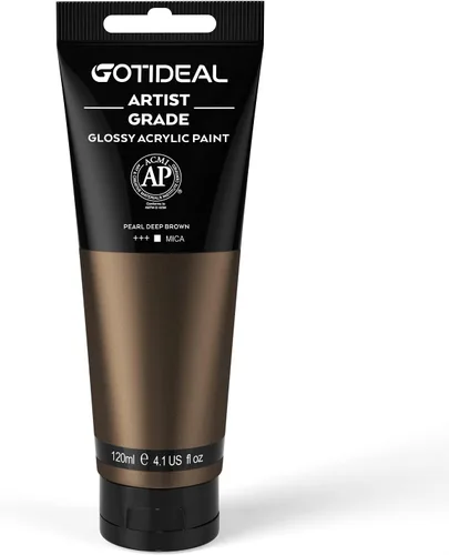 Miniatura 38 de GOTIDEAL - Pintura acrílica sienna tostado, tubos de 4.1 oz, no tóxicas, duradera, para pintor adulto o niño y para lienzo, madera, arcilla, tela