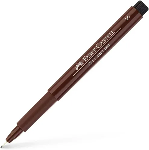 Faber-Castell Art & Graphic Pitt Artist Pen Fineliner Pluma de Tinta China, Sepia Oscuro, Sepia Oscuro, Para Arte, Manualidades, Dibujo, Bocetos,