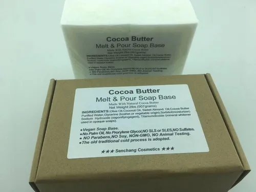 Miniatura 7 de 通用 Base de jabón para derretir y verter mantequilla de cacao de 2 libras, fácil de derretir y verter, natural, orgánico, base de jabón vegano, sin