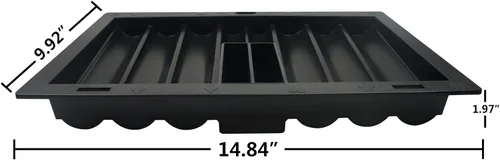 Miniatura 4 de Yuanhe Poker Chip Tray Holder - Blackjack Casino Poker Mesa Dealer Chips Rack Inserto