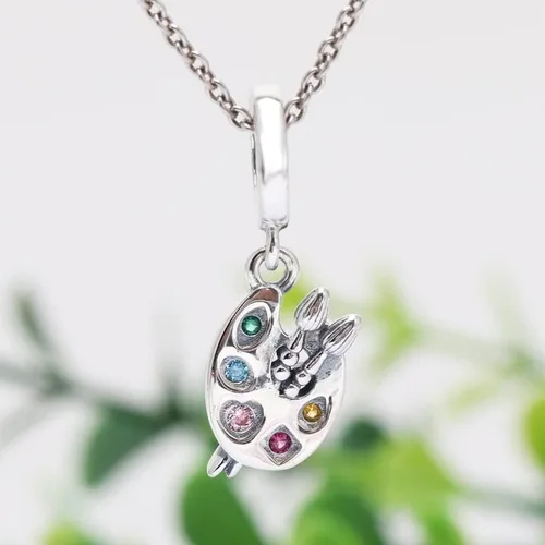 Miniatura 3 de Dijes de plata de ley 925 para pulseras y collares, cuentas de tortuga marina, perro, mamá, viajes, cuentas de árbol familiar, regalo de joyería
