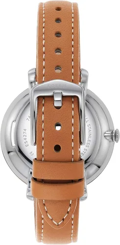 Miniatura 6 de Fossil Reloj Jacqueline de cuarzo de acero inoxidable y cuero para mujer Jacqueline ES5207 - Reloj de 3 manecillas