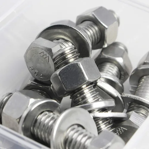 Miniatura 7 de Tornillos y tuercas de cabeza hexagonal, tornillos de 1/4-20 x 1-1/2 pulgadas, tornillos de tuerca, arandelas de bloqueo plano, perno de cabeza