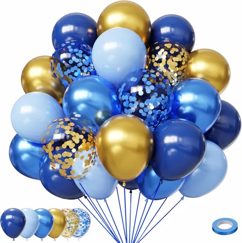Miniatura 8 de Globos negros y metálicos plateados, 50 piezas de globos negros y plateados de 12 pulgadas, globos para fiestas para cumpleaños, graduación, Año
