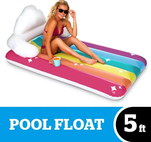 BigMouth Inc. Flotador de piscina, balsa de salón grande, flotador de vinilo duradero, juguete de agua para fiesta de verano en la piscina