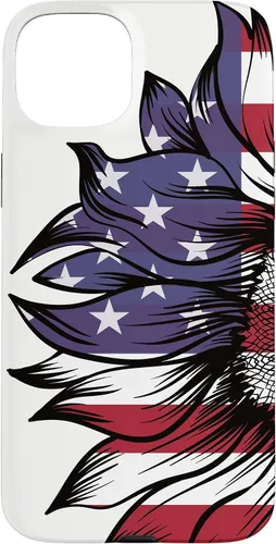 Miniatura 9 de Funda patriótica para iPhone 13 Pro Max USA 4 de julio con diseño de girasol