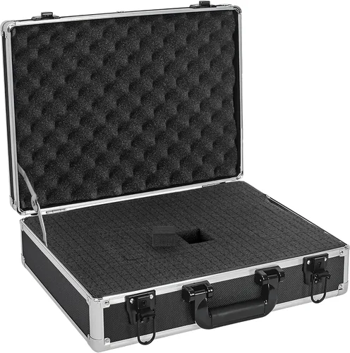 Miniatura 12 de Funda de transporte rígida de 14 pulgadas, ideal para almacenamiento de sistemas de micrófono inalámbrico y transporte de equipos de cámara