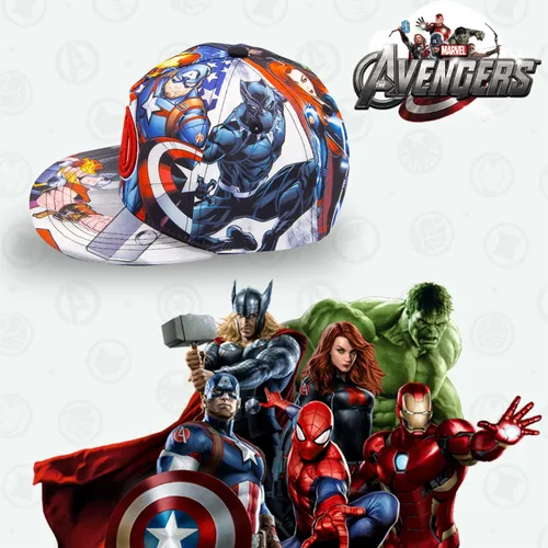 Miniatura 2 de Marvel Gorra de béisbol de Capitán América, Ironman, Avengers y Hulk para niños – Sombrero de los Vengadores para jóvenes de 5 a 14 años