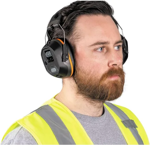 Miniatura 7 de KLEIN TOOLS AESEM1S Smart Sense - Orejeras electrónicas de protección auditiva de seguridad con Bluetooth y conciencia de la situación, NRR 23dB, 25
